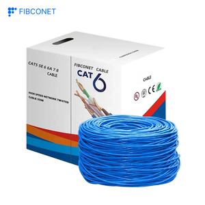 <span class=keywords><strong>Câble</strong></span> LAN de réseau Cat6/Cat7 à <span class=keywords><strong>fibre</strong></span> optique à faible perte de conducteur en cuivre nu solide sans oxygène pur 23AWG - Product Image 5