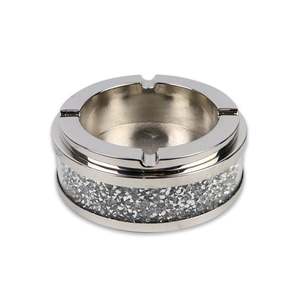 ที่เขี่ยบุหรี่แก้วคริสตัลทรงกลมหรูหราทันสมัยของขวัญสำนักงานบ้านสำนักงานสำหรับห้องนั่งเล่น - Product Image 3