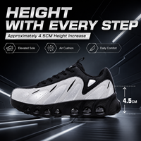 Sneakers con Cuscino d'Aria Personalizzate per Aumentare l'Altezza di 4,5 CM, Scarpe Casual Chunky OEM ODM per Uomo