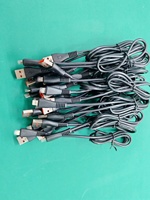Câble de charge rapide USB-L Type-C noir de Source Factory pour iOS et Android, conducteur en cuivre composite PVC écologique