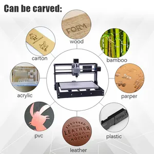 3 Axis CNC 3018-PRO Router Kit GRBL Control for Plastic Acrylic PCB PVC Wood Carving Milling Engraving Machine