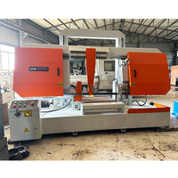 Achetez une scie à ruban métallique GB4280/100H à double colonne, machine industrielle fabriquée en Chine