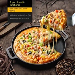 Wholesale Non-Stick Cast Iron Griddle <b>Pan</b> Cast Iron Skillet Frying <b>Pan</b> for Steak Pancakes Kitchen Cooking - Product Image 3