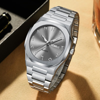 Montre à chaîne pour homme, logo personnalisé, luxe, plaqué or, sport, étanche, lumineuse, multifonction, montre-bracelet à quartz pour l'extérieur et les affaires