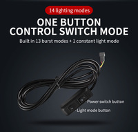 4 pièces COB LED avertissement stroboscopique lumières barre voiture calandre lumière jour course LED clignotant d'urgence feux clignotants Kit pour camion