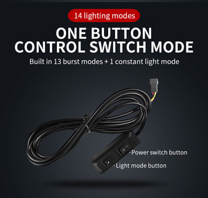 4pcs COB LED cảnh báo Strobe Lights Bar xe lưới tản nhiệt ánh sáng ngày chạy led <span class=keywords><strong>flasher</strong></span> khẩn cấp nhấp nháy đèn kit cho xe tải - Product Image 4