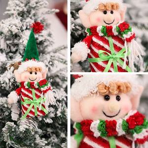 Bocaux à bonbons de Noël avec couvercle en forme d'elfe, en plastique transparent, pour biscuits de Noël, boîte de rangement pour collations de Noël, <span class=keywords><strong>contenant</strong></span> cadeau pour fête de Noël - Product Image 2