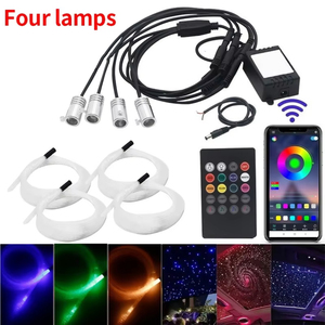 LED Fiber Optic Light Star Cable Bundle PMMA End Glow Fiber <b>Rope</b> 1.35 mm 100 cm Decorative <b>Lighting</b> for Xmas - Product Image 3