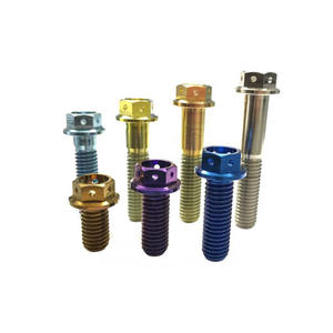 Disque de <span class=keywords><strong>frein</strong></span> d'approvisionnement d'usine Écrous anodisés M10 <span class=keywords><strong>M8</strong></span> Boulon hexagonal à bride Boulons en titane Gr5 - Product Image 2