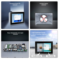 PC Panel Industri 10.1 Inci Intel Core I3-1215U 8GB DDR5 400nits Layar Sentuh PCAP 2.5GbE 9-36VDC
