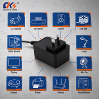 Fuente de Alimentación de Pared AC/DC Personalizable de 12V 1A con Enchufe Estadounidense para Router, Decodificador, Almohada de Masaje, Suministro Directo de Fábrica