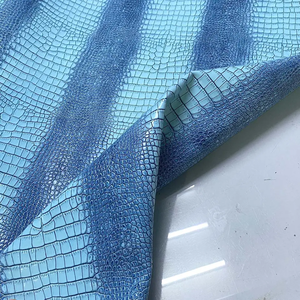 कस्टम नीले मगरमच्छ चमड़े के शीर्ष परत cowhide के विंटेज मगरमच्छ प्रिंट चमड़े - Product Image 2