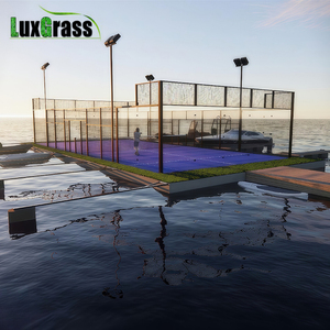 Cina Super antiruggine Padel campi da paddle Super panoramici campi da <span class=keywords><strong>Tennis</strong></span> attrezzatura da campo che galleggia e si muove sull'acqua - Product Image 2