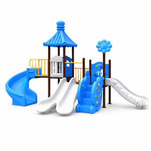 Équipement de terrain de jeux extérieur pour enfants, <span class=keywords><strong>toboggan</strong></span> multi-activités avec <span class=keywords><strong>toboggan</strong></span> en spirale pour maternelle, école, parc, usage commercial - Product Image 2