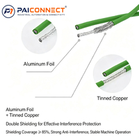 Cable de Codificador para Servomotor Siemens V90 Compatible con PAICONNECT, 6FX3002-2DB12, IP65, Conductor de Cobre Blindado
