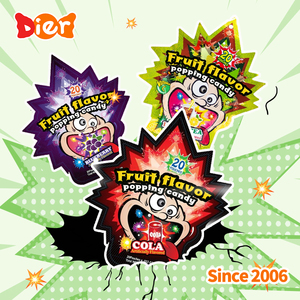 Bonbons Vente en gros Marque privée Personnalisée Collations Halal Bonbons <span class=keywords><strong>Pop</strong></span> magiques à éclater Bonbons durs à saveur de fruits mélangés Bonbons Jouet de bonbons pour enfants - Product Image 1