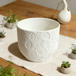 وعاء زينة على شكل أرنب عيد الفصح - زخرفة عيد الفصح ووعاء تخزين - ألوان وأحجام قابلة للتخصيص - Product Image 5