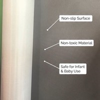 Tissu enduit de PVC écologique non toxique, motif antidérapant, sûr pour les bébés, texture personnalisée, bâche en PVC