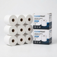 Bobine de papier thermique pour terminal de point de vente/guichet automatique, enduite, sans BPA, 48 g/m², 2 1/4 po (57x30 mm), pour reçus de caisse enregistreuse, vente en gros du fabricant
