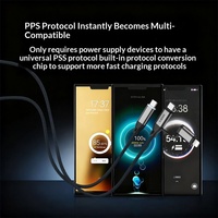 Kabel Data Braided 18m Tipe-C Pengisian Cepat Super Protocol 2-in-1 140W Source Factory, Kompatibel dengan Sistem Android
