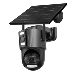 Grande caméra solaire 9W à faible consommation <span class=keywords><strong>ICSEE</strong></span> P2P APP compatible Alexa <span class=keywords><strong>Google</strong></span> <span class=keywords><strong>Home</strong></span> 8MP Zoom 10X 4G Double objectif Système de vidéosurveillance AOV - Product Image 1