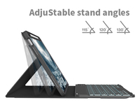 Kenke Produk Terbaru Keyboard Cover Nirkabel Bluetooth dengan Lampu Latar Magnetik Kuat dan Tempat Pensil untuk iPad Generasi ke-10 10.9 Inci