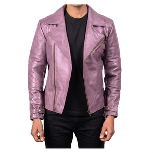เสื้อแจ็คเก็ตหนัง PU แบบ unisex ขายส่ง ผู้ผลิต OEM รับทำโลโก้  ด้านหน้าเคลือบกันน้ำ กันลม ซิปแบบทางการ  ผู้จัดจำหน่าย - Product Image 6