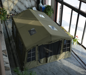 Luxury Automatic Oxford Air Inflatable <b>Tent</b> Waterproof PVC Cotton Fabric Portable Four-Season Double Layer Two Bedrooms Living - Product Image 2