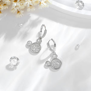 مجوهرات أنيقة لطيفة تصميم ميكي ماوس 14 قيراط مطلية بالذهب الزركون بسعر الجملة - Product Image 3