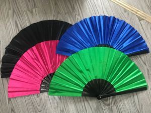 Abanico Chino de Plástico, Abanico Plegable Chino para Danza, Abanico de Seda Blanco Chino para Boda - Product Image 2