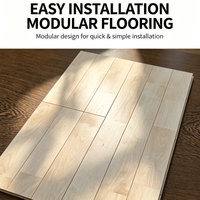Plancher en bois modulaire à emboîtement, installation rapide, écologique, absorption des chocs, épaisseur 22 mm, marque FH, compétition, stade, professionnel