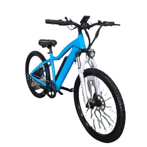 Bicicleta Eléctrica Urbana Ligera para Adultos, Motor Central de 250W, Neumáticos 26*2.215, Batería de Litio de 48V 8AH, Frenos de Disco, 21 Velocidades, Aluminio - Product Image 5