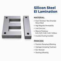 Noyau de laminage en acier au silicium EI CRNGO à faible perte de fer pour onduleur solaire photovoltaïque et transformateur de stockage d'énergie