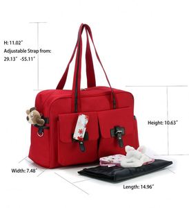 Bolsa de pañales para bebé, diseño bonito, para hospital, para mamá, bolsa de maternidad para recién nacido, muestra gratuita - Product Image 3