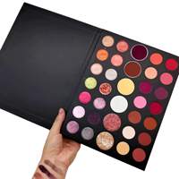 Professionnel 34 couleurs fard à paupières papier Palette multicolore étanche fard à paupières livre 26mm casseroles maquillage OEM cosmétiques