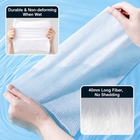 Serviette nettoyante pour le visage 100% viscose, écologique, biodégradable, sans agent fluorescent, sûre et assurée, pour adultes, version pure