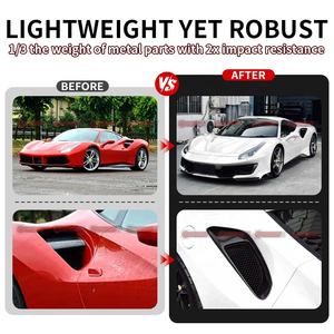 Mejor Calidad, Estilo Pista, Piezas de Auto de Fibra de Carbono Seca, Rejilla de Ventilación Trasera para Ferrari 488 - Product Image 2