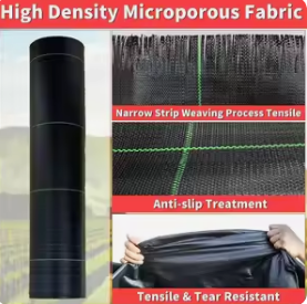 Toile de paillage imperméable – Résistante à l'abrasion et aux déchirures, protection UV, personnalisable <span class=keywords><strong>pour</strong></span> l'aménagement paysager et le jardinage extérieur - Product Image 4