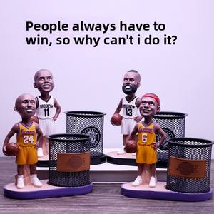 Kobe James Curry baloncesto Fan muñeca ornamento estrella portalápices figura recuerdo estudiante almacenamiento regalo hecho de plástico duradero - Product Image 3