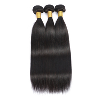 Extensiones de Cabello Sintético al por Mayor, 24 Pulgadas, 100g, Doble Trama, Estilo Yaki, Liso, Resistente al Calor, 25 Colores
