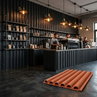 Nouvelle grille linéaire WPC anti-corrosion, dimensionnellement stable, facile à installer pour les projets résidentiels et commerciaux