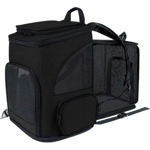 Sac à dos portable pour chat, petit sac de voyage pour animaux de compagnie, sac extensible pour chats et chiens, sac à dos à double épaule pour sorties - Product Image 5