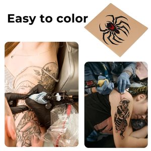 Da tập luyện xăm hình chuyên nghiệp, thương hiệu FANCY, dày 3mm, kích thước 8 x 6 inch, gói 10 miếng, đóng gói riêng lẻ, dụng cụ tập luyện trang điểm bán vĩnh viễn - Product Image 5