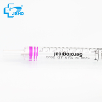 Pipette sérologique jetable en plastique stérile de laboratoire en polystyrène de 1 ml, 2 ml, 5 ml, 10 ml, 25 ml, 50 ml