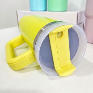 Custom LogoBlank Sublimation Macaron 30oz Tumbler <b>Thermos</b> <b>Bottle</b> Cup With Handle - Product Image 4