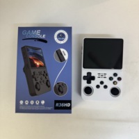 Console de jeu portable R36HD 3,5 pouces IPS 64 Go, lecteur de jeux rétro avec 15000+ jeux classiques intégrés sans fil