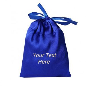 Pochettes d'emballage personnalisées en gros pour bijoux, sacs cadeaux à cordon, sacs en soie pour perruques et mèches de cheveux - Product Image 3