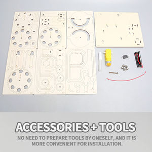 Vendita calda in legno scienza Kit 3D in legno legno in marmo legno Run Puzzle giocattolo artigianale Kit di stelo educativo per i bambini. - Product Image 3