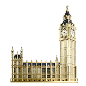 Pegatina Metálica Personalizada con Monumentos del Reino Unido, Insignia Esmaltada Chapada en Oro, Pegatina para Teléfono, Sin Stock - Product Image 5