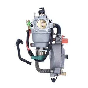 Bộ Chế Hòa Khí Kép Bằng Tay Mới Nhất Cho Honda GX390 188F LPG CNG GX340 4.5KW - 6KW 13HP Máy Phát Điện Bộ Chế Hòa Khí